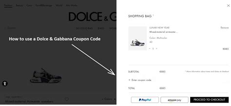 dolce gabbana coupon code